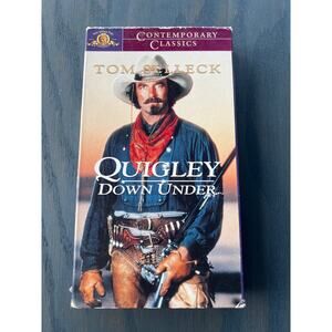 Quigley Down Under Tom Selleck Western Movie Vintage 1990 VHS Tape Pre-Loved